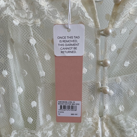 Alice McCall Moon Sister Mini Dress in Cream Lace - Picture 5 of 7